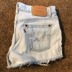 Levi denim shorts